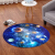 Creative earth round carpet personalized computer chair basket cloakroom fashion living room study bedroom carpet earth diameter 120cm