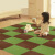 [10 pieces] splicing floor mat, stair corner, glue free self-priming square bedside blanket, thicknon slip office, living room, children's room, full of crawling mat, pet mat, tatami mat, clover (camel) 28 * 28cm (10 pieces)