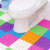 Colorful big feet bathroom splicing floor mat bathroom floor mat waterproof floor mat free splicing bathroom non slip mat kitchen cutting floor mat toilet waterproof foot pad shower grass green 16 pieces each 25 * 25cm