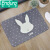 Water absorbing foot pad bathroom bathroom household entrance mat bathroom hall porch bathroom non slip mat wave point rabbit 60cmx90cm