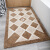 Doormat for large capacity toilet in Dajiang, thick fluffy mat, foot padnon slip mat, fabric lattice - brown 80x120cm