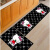 GUI Furong cartoon creative machine washable strip non slip floor mat doormat kitchen bathroom bathroom toilet foot padbroombedside blanket black and white kitchenware 60 * 90 + 60 * 180