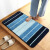 Shangyou stripe floor mat bathroom non slip mat simplebedroom entrance doordoormat water absorbent floor mat machine washable sky blue 80 * 120cm