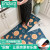 Indaro kitchen mat oil proof doormat, doormat, long Waterproof PVC foot pad, non slip floor mat, household mat, orange Italian full combination