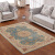 Light Dai light blue European style retro country living room coffee table carpet American style sofa bedroom bedside carpet washable 039a 80 * 120cm