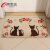 AMITA cartoon cat mat, doormat, doormat, water absorption, non slip, doormat, cat square 50cm * 80cm