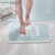 Korean good foot pad household bathroom floor mat absorbent non slipdoormat chenille bedside cook gray 45 * 105