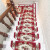 European style stairs with high density thick13mm stair steps, non slip silent stair mat, adhesive free, self-adhesive stair mat, customized foot pad stair mat, special corner, can be set with wine red 01 (ARC) 80 * 24 + 3 (glue free, self-priming bottom)