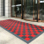 Jiadeo outdoor splicing dedusting floor mat, doormat, entrance hall mat, commercial rubbing foot pad, non slip mat, customized two in one dark gray and red customized size, unit price per square meter