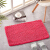 Sink mat toilet bathroom non slip mat in door foot pad kitchen float window bedside long hair encryption chenille mat rose red 80x160 cm