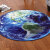 Creative earth round carpet personalized computer chair basket cloakroom fashion living room study bedroom carpet earth diameter 120cm