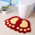 Shangyou lovely cartoon absorbent mat doormat, bathroom entrance, non slip mat, bedroom bathroom toilet, toilet, foot pad, red 40 * 60cm