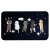 Bath mat bathroom non slip mat doormat household carpet bathroom mat kitchen mat foot pad black 50 * 80cm