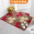 Double happiness European style style style entry doormat doormat bathroom toilet absorbent mat bedroom living room blanket household woven washable non slip mat red clover 90cm * 120cm