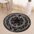 Belleny carpet machine washable non slip foot mat door mat kitchen round bathroom mat small feet diameter 40cm (random color)