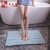 Come and go thick chenille mat doormat custom toilet bathroom mat foot pad sub kitchen water absorbent long strip non slip mat bedroom door bedside mat machine wash water blue light blue 60 * 90