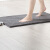 Eliya floor mat bathroom entrance door doormat bedroom kitchen water absorption foot pad bathroom thick non slip pad chenille 50 * 80 gray