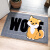 Dajiang doormat entrance bathroom non slip mat toilet floor mat foyer bathroom entrance household water absorption foot pad woof 50x80cm