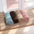 Fasola chenille bathroom absorbent floor mat, carpet bathroom, bathroom, vestibule, entrance door, foot pad doormat, Pink 50 * 80