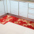 Huade Huade / HD classic kitchen and bathroom carpet thick non slip dirt resistant water and oil absorption toilet foyer mat easy to clean ronghua Fugui red 50 * 150cm