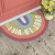 Tianchen semicircular porch mat doormat doormat rubbing earth silk circle foot pad entering door household waterproof silk circle rainbow 45 * 90cm