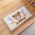 Deshi toilet floor mat doormat doormat absorbent foot pad bathroom foot mat bear 45 * 65cm