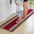 Cocoa soda strip kitchen floor mat non slip degreasing kitchen carpet entering the door rubbing soil mat vestibule bedroom into doormat bathroom water absorbing foot pad waterproof non slip pad red leaves 45x240cm