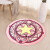 Belleny carpet machine washable non slip foot mat door mat kitchen round bathroom mat small feet diameter 40cm (random color)