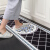 [kitchen] European style kitchen mat long strip waterproof and oil proof non slip leather mat foot pad household floor mat can be hand washed black granular bottom 50 * 80cm + 50 * 240cm send 50 * 80