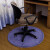 Feather up computer chair floor mat home computer chair bedroom cushion swivel chair floor pad circular floor mat machine washable snow blue 80 round