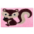 Water absorbent mat cartoon doormat living room entrance bathroom non slip mat kitchen bathroom bathroom foot pad pink squirrel 40 * 60