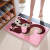 Water absorbent mat cartoon doormat living room entrance bathroom non slip mat kitchen bathroom bathroom foot pad pink squirrel 40 * 60