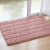 Fasola chenille bathroom absorbent floor mat, carpet bathroom, bathroom, vestibule, entrance door, foot pad doormat, Pink 50 * 80