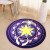 Belleny carpet machine washable non slip foot mat door mat kitchen round bathroom mat small feet diameter 40cm (random color)