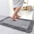 Deshi thick bathroom floor mat absorbent mat doormat household foot pad chenille dark gray 50 * 80cm