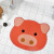 Huiduo cartoon floor mat enters the door and enters the house lovely animal model doormat bedroom living room children's room floor mats red pig 45 * 55cm