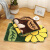 Water absorbing floor mat floor mat cartoon doormat living room entrance bathroom non slip mat kitchen bathroom bathroom foot pad yellow sunflower 40 * 60