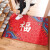 Dajiang welcome to doormat doormat dust removal mat nylon in and out of Ping'an red home