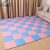 Dormitory floor mat matting sponge Carpet student bedroom jigsaw floor foam floor mat waterproof pink + Blue Cross tooth cross 30*30*1.0 (40 pieces)