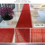 Home Fumei bathroom swimming pool non slip mat floor mat kitchen bathroom eco friendly plastic roll non slip rubber red hexagonal mat 120cmx120cm