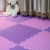 Eco-Friendly baby foam jigsaw cushion, crawl mat, splicing floor mat, large Thick pink + purple mix 60*60cm leaf pattern 20 pieces.