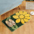 Water absorbing floor mat floor mat cartoon doormat living room entrance bathroom non slip mat kitchen bathroom bathroom foot pad yellow sunflower 40 * 60