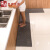 Come and go kitchen water and oil absorption mat custom made long strip waterproof and oil proof foot pad chenille mat door non slipdoormat Nordic modern simple cutting hand washing machine wash grey 45 * 120 (single piece)