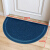 Doormat multifunctional floor mat non slip mat semicircle toilet door semicircle wear resistant PVC foot pad living room porch Navy 48cmx80cm