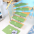 Mrs. Ma's luminous stair mat with non slip solid wood indoor household kindergarten revolving dormitory dormitory stepping non slip mat protective mat stepping mat coffee clover 55 * 22 * 4.5cm (single folded price)