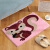 Feather floor mat doormat absorbent foot pad bathroom entrance door non slip mat foyer kitchen bedroom bathroom household pink squirrel 40 * 60