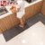 Come and go kitchen water and oil absorption mat custom made long strip waterproof and oil proof foot pad chenille mat door non slipdoormat Nordic modern simple cutting hand washing machine wash grey 45 * 120 (single piece)