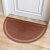 Doormat multifunctional floor mat non slip mat semicircle toilet door semicircle wear resistant PVC foot pad living room porch Navy 48cmx80cm