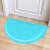 Doormat multifunctional floor mat non slip mat semicircle toilet door semicircle wear resistant PVC foot pad living room porch Navy 48cmx80cm