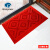 Clean outdoor non slip floor mat doormat door to door splicing plastic dust removal foot pad Hotel shopping mall company door three in one mat rubbing earth mat three brush red custom per square meter